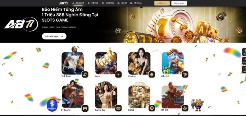 Nổ hũ và slot game là hai trò chơi phổ biến khi nhắc đến ưu điểm nhà cái AB77